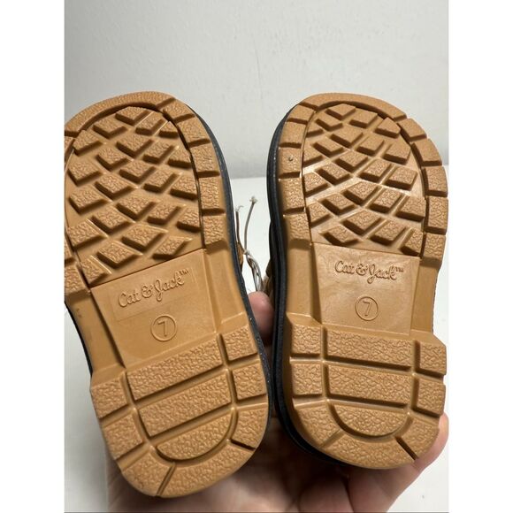 NWOT Cat & Jack Toddler Denver Winter Boots Cognac Size 7 See Description - Picture 8 of 9
